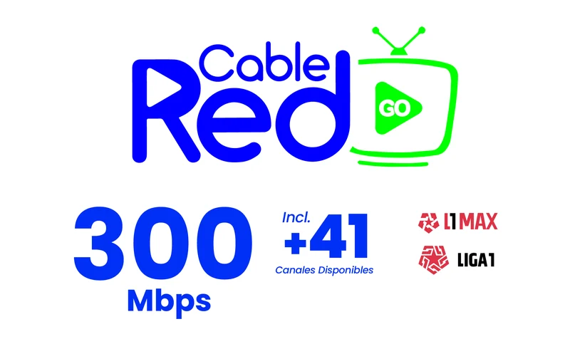 Cable Red Go: 300 Mbps, incluye 41 canales disponibles, L1 MAX y Liga 1